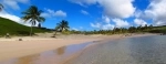 Playa Anakena, parte de nuestra guía de Isla de Pascua.  Isla de Pascua - CHILE