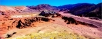 El valle del Arcoiris esta a 90 Km. de San Pedro de Atacama, su nombre es debido a las tonalidades de los cerros aledaños.  San Pedro de Atacama - CHILE