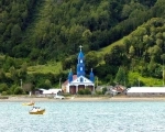 Iglesia de Tenaun, Chiloe.  Chiloe - CHILE