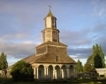 Iglesia de Nercon en Chiloe.  Chiloe - CHILE