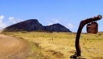 Volcán Rano Raraku.  Isla de Pascua - CHILE