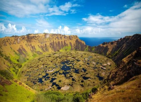 Volcn Rano Kau, Isla de Pascua