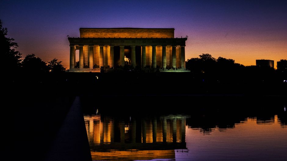 Lo mejor de Washington al anochecer, Washington DC, ESTADOS UNIDOS